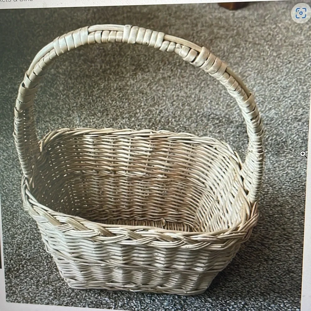 Rectangle Wicker Basket with handle